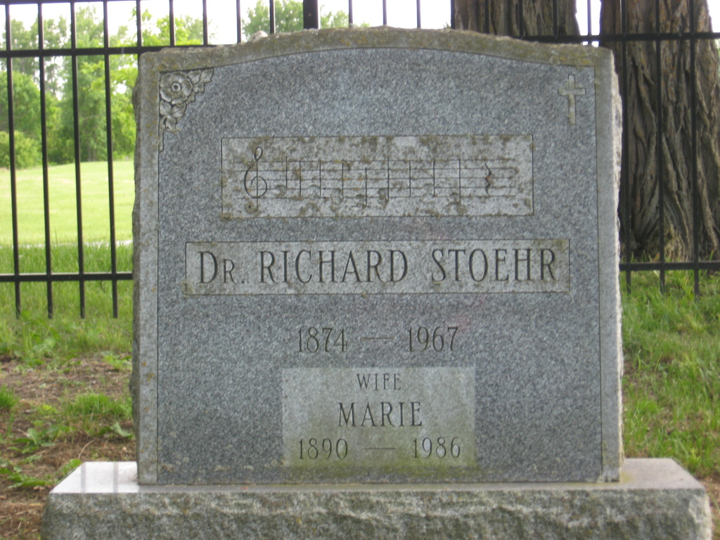 Richard and Marie's gravesite, Colchester VT, June 2012.